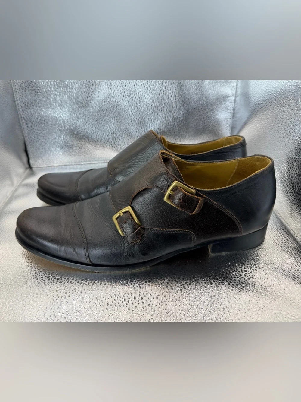 Billy Reid Double Monk Strap Shoes- Handmade In Italy- size 9